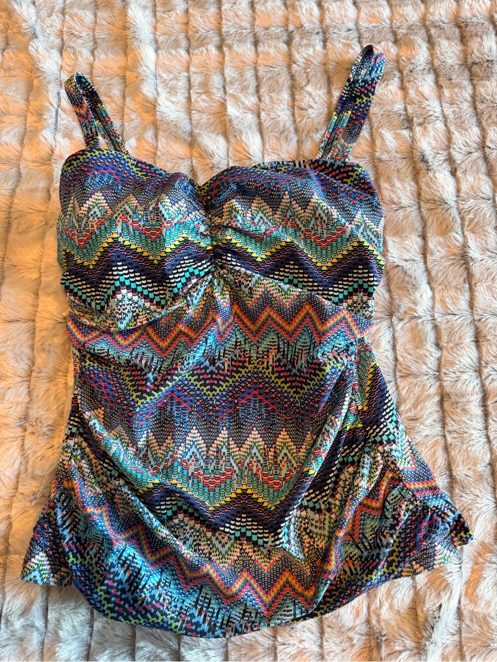 Profile By Gottex Women’s Multicolor Swim D-Cup Tankini Top